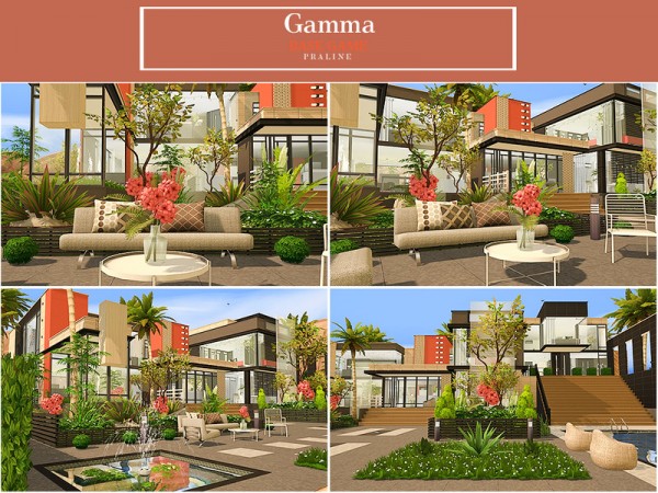  The Sims Resource: Gamma House by Pralinesims
