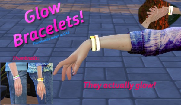  Mod The Sims: Glow Bracelets by Colorarity