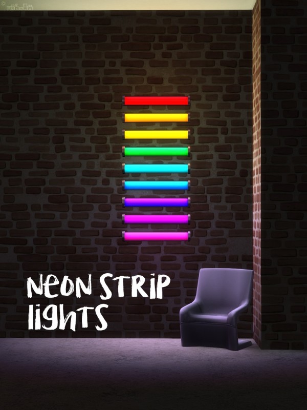  Picture Amoebae: Neon Strip Lights