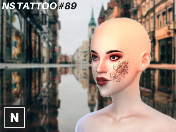 The Sims Resource: NS Tattoo 89   Bloom by networksims