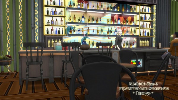  Sims 3 by Mulena: Bar 8 glasses