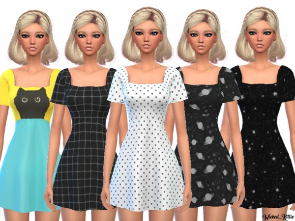  The Sims Resource: Kawaii Mini Dress by Wicked Kittie