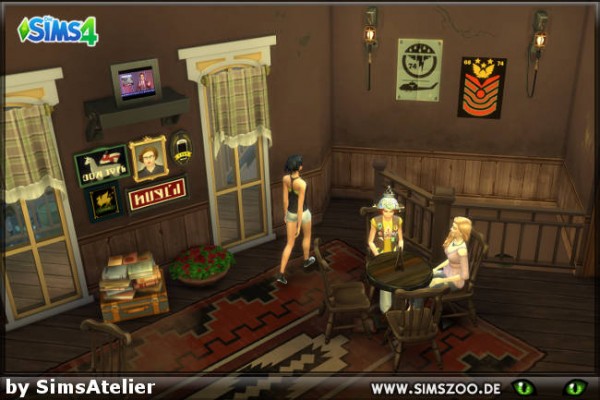  Blackys Sims 4 Zoo: StrangerVille Saloon by SimsAtelier