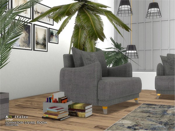  The Sims Resource: Johnston Livingroom by ArtVitalex