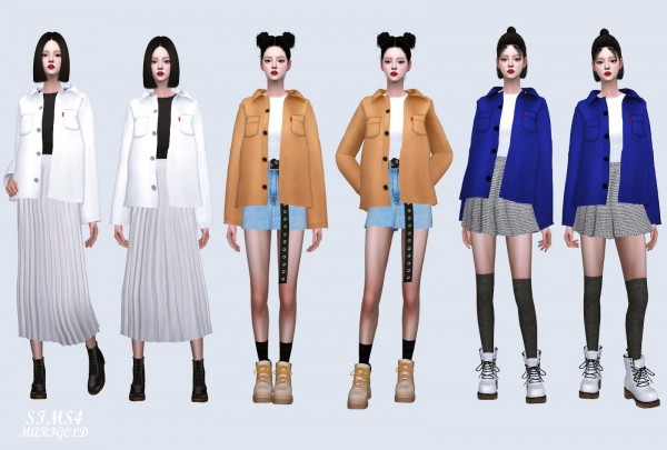  SIMS4 Marigold: H Jacket With Top