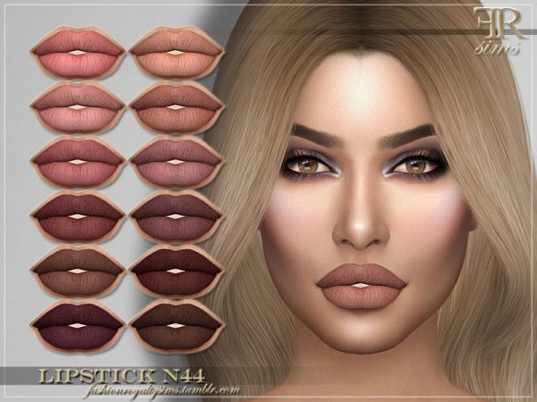  The Sims Resource: Lipstick N44 by FashionRoyaltySims