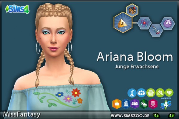  Blackys Sims 4 Zoo: Ariana Bloom by MissFantasy
