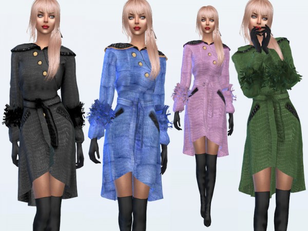  The Sims Resource: Leather coat by Sims House