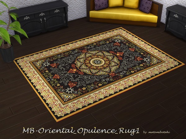  The Sims Resource: Oriental Opulence Rug 1 by matomibotaki