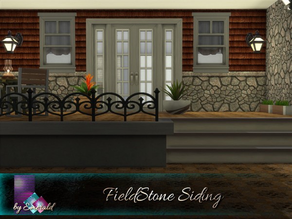  The Sims Resource: Field Stone Siding by emerald