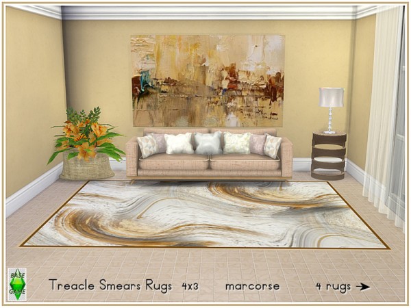  The Sims Resource: Treacle Smears Rugs by marcorse