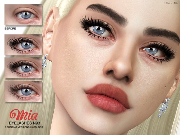 The Sims Resource: Mia Eyelashes N93 by Pralinesims