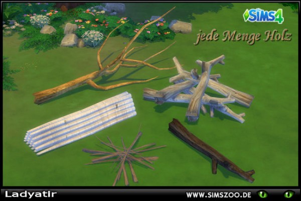  Blackys Sims 4 Zoo: Lot of wood