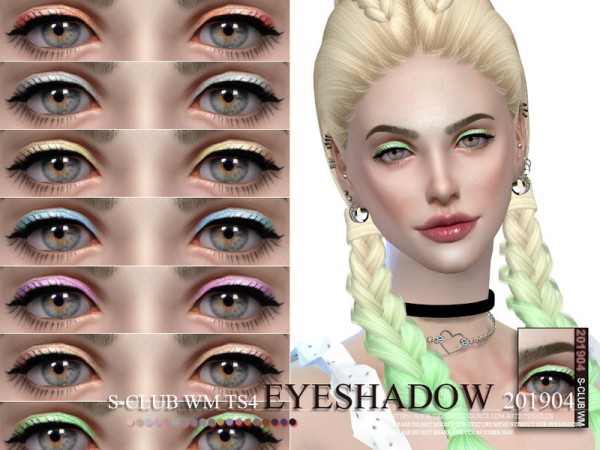  The Sims Resource: Eyeshadow 201904 by S Club