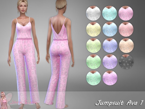  The Sims Resource: Jumpsuit Ava 1 by Jaru Sims