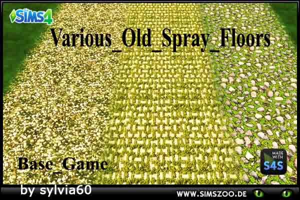  Blackys Sims 4 Zoo: Various Old Spray Floors by  sylvia60
