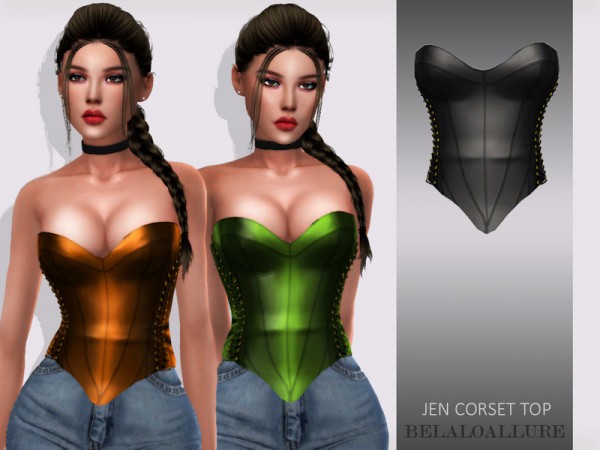  The Sims Resource: Jen corset top by belal199