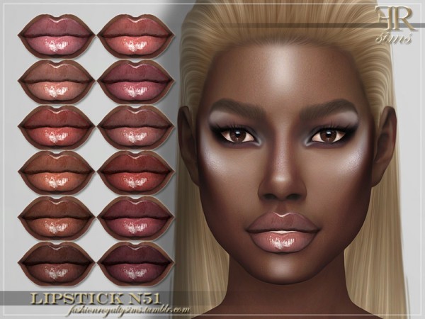  The Sims Resource: Lipstick N51 by FashionRoyaltySims