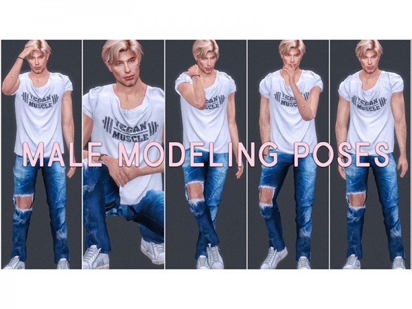  The Sims Resource: Modeling Poses set 2 by KatVerseCC