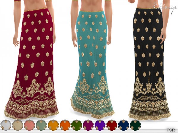  The Sims Resource: Ethnic Skirt by ekinege