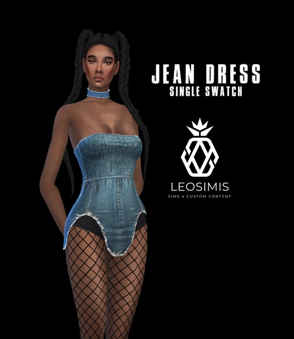 Leo 4 Sims: Jean Dress