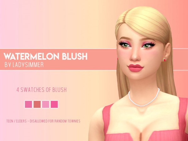  The Sims Resource: Watermelon Blush by LadySimmer94