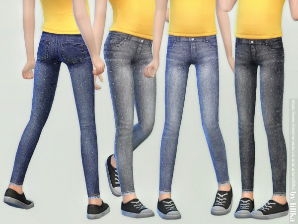  The Sims Resource: Skinny Jeans for Girls 02 by lillka