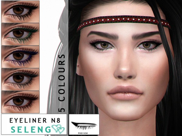  The Sims Resource: Eyeliner N8 by Seleng