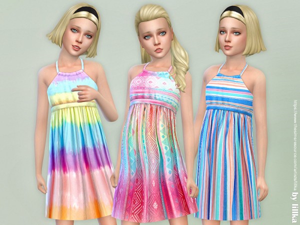  The Sims Resource: Girls Dresses Collection P122 by lillka