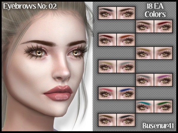  The Sims Resource: Eyebrows N02 by busenur41