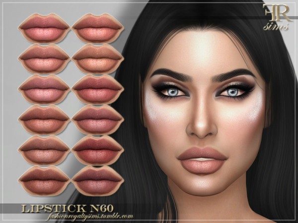 The Sims Resource: Lipstick N60 by FashionRoyaltySims