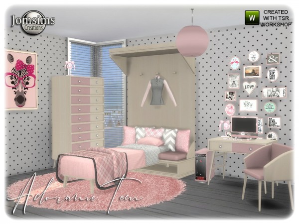  The Sims Resource: Adoranie teen bedroom by jomsims