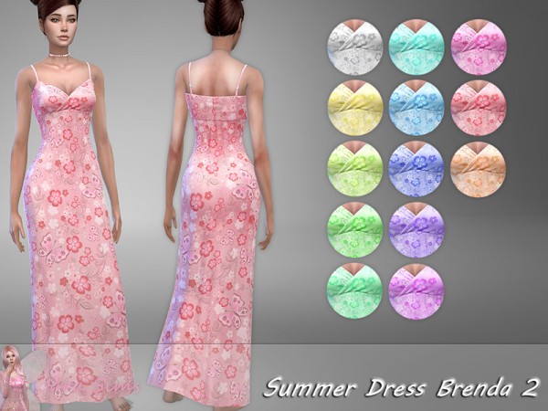  The Sims Resource: Summer Dress Brenda 2 by Jaru Sims
