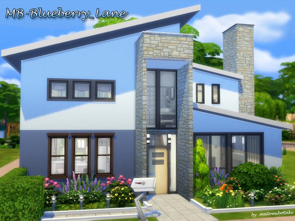  The Sims Resource: Blueberry Lane House by matomibotaki