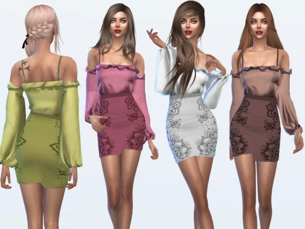  The Sims Resource: Monica Dress by Sims House