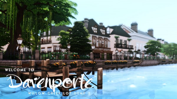 Simsational designs: Welcome to Davenporte   Willow Creek Makeover Part 02