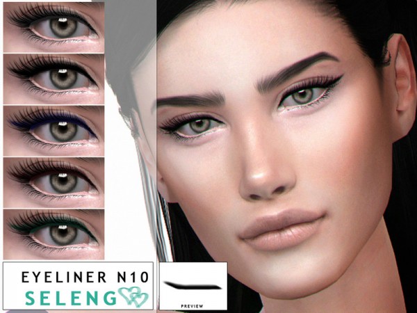  The Sims Resource: Eyeliner N10 by Seleng