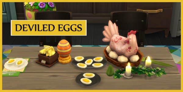  Mod The Sims: Deviled Eggs   Custom Food by icemunmun