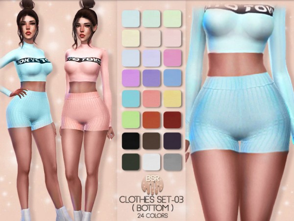  The Sims Resource: Clothes  set 03 shorts by busra tr