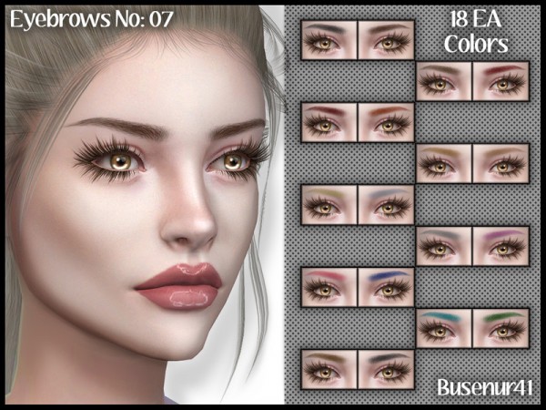  The Sims Resource: Eyebrows N07 by busenur41