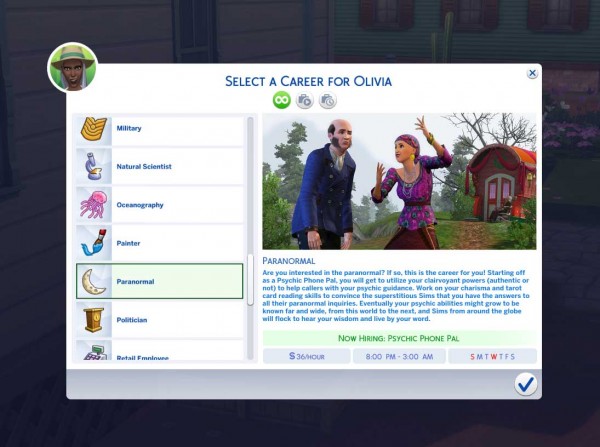  Mod The Sims: Paranormal Career by Dero