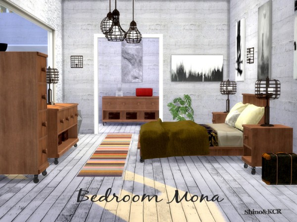  The Sims Resource: Bedroom Mona by ShinoKCR