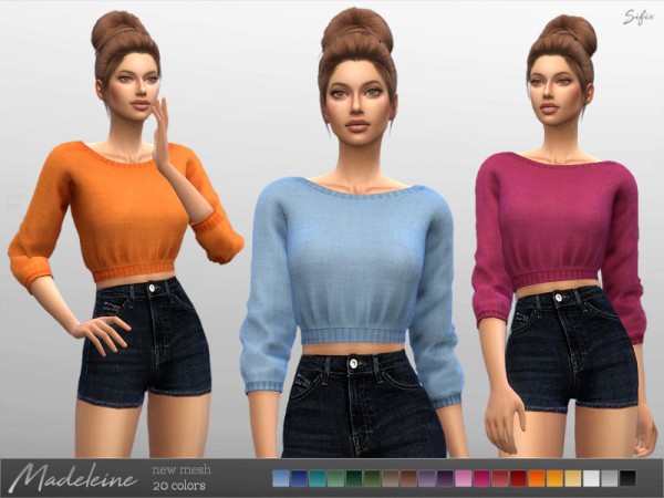  The Sims Resource: Madeleine Sweater by Sifix