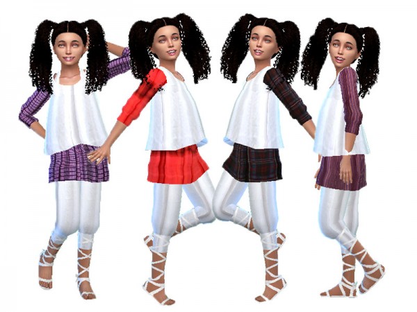  The Sims Resource: Linen dress child by TrudieOpp