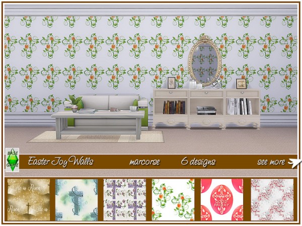  The Sims Resource: Easter Joy Walls by marcorse