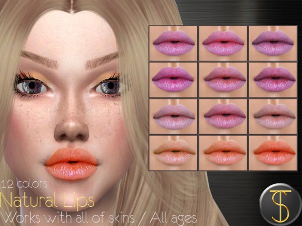  The Sims Resource: Natural Lips 01 by turksimmer