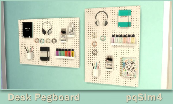  PQSims4: Pegboard Desk