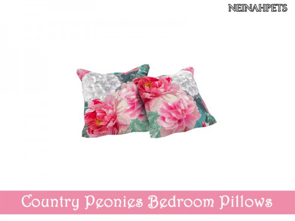  The Sims Resource: Country Peonies Bedroom by neinahpets