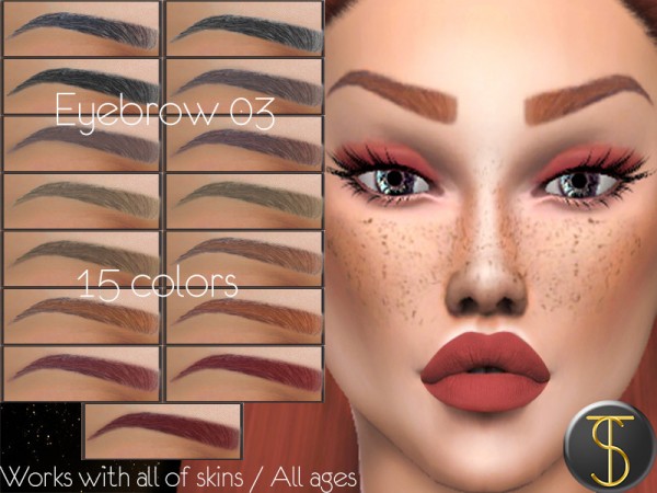  The Sims Resource: Eyebrow 03 by turksimmer
