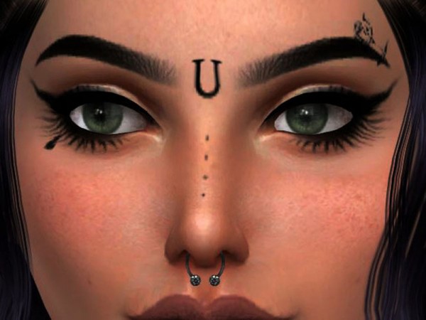  The Sims Resource: Face Tattoos by annawahl